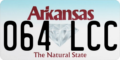 AR license plate 064LCC