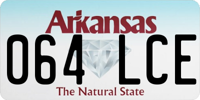 AR license plate 064LCE