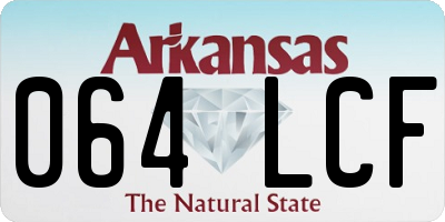 AR license plate 064LCF