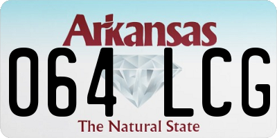 AR license plate 064LCG