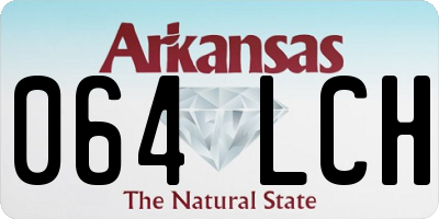 AR license plate 064LCH