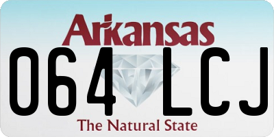AR license plate 064LCJ