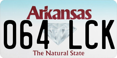AR license plate 064LCK