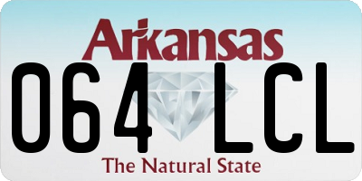AR license plate 064LCL