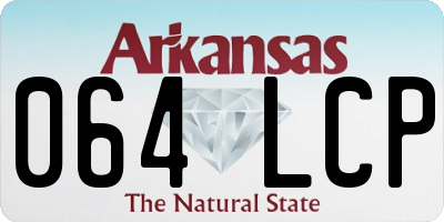 AR license plate 064LCP