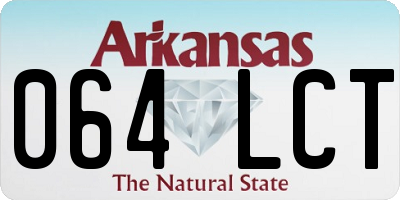 AR license plate 064LCT