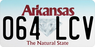AR license plate 064LCV
