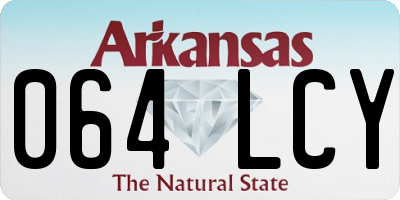 AR license plate 064LCY