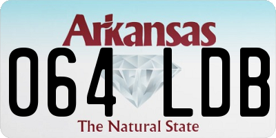 AR license plate 064LDB