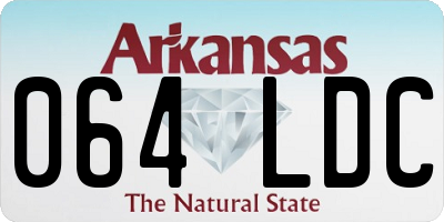 AR license plate 064LDC