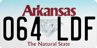 AR license plate 064LDF