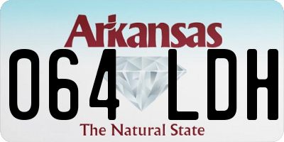 AR license plate 064LDH