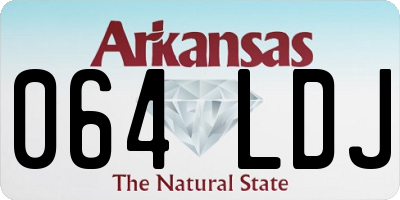 AR license plate 064LDJ