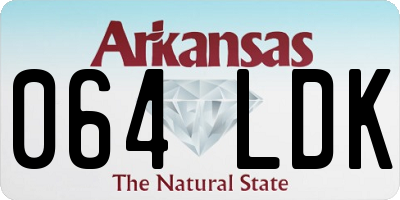 AR license plate 064LDK