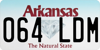 AR license plate 064LDM