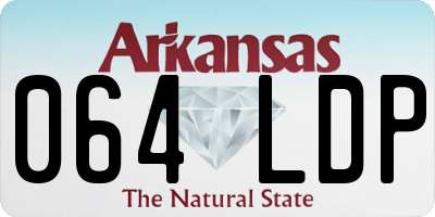 AR license plate 064LDP