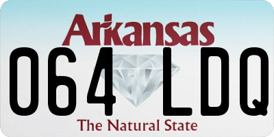 AR license plate 064LDQ