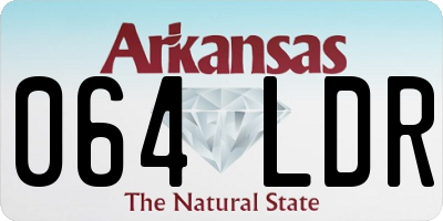 AR license plate 064LDR