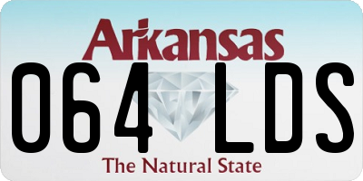 AR license plate 064LDS