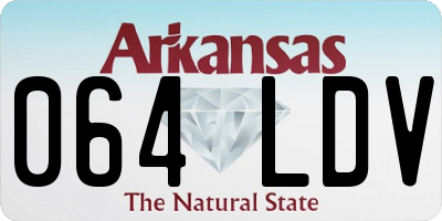 AR license plate 064LDV