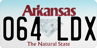 AR license plate 064LDX