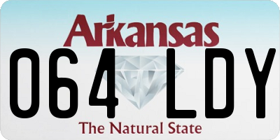 AR license plate 064LDY