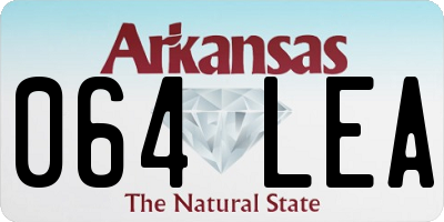AR license plate 064LEA