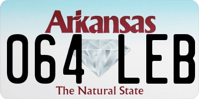 AR license plate 064LEB