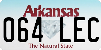 AR license plate 064LEC