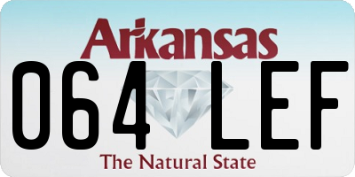AR license plate 064LEF