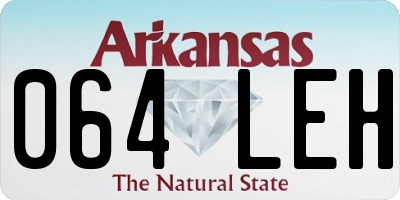 AR license plate 064LEH