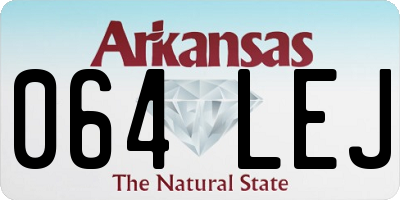 AR license plate 064LEJ