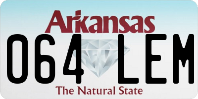 AR license plate 064LEM