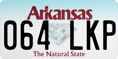 AR license plate 064LKP