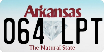AR license plate 064LPT