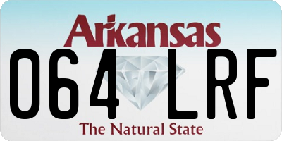 AR license plate 064LRF
