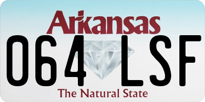 AR license plate 064LSF