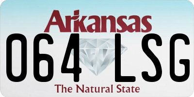 AR license plate 064LSG