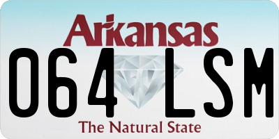 AR license plate 064LSM