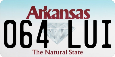 AR license plate 064LUI