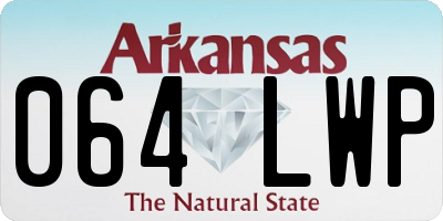 AR license plate 064LWP
