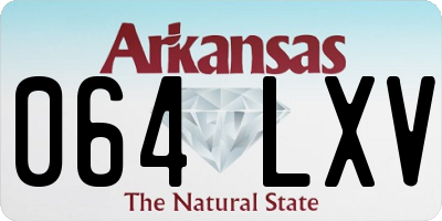 AR license plate 064LXV