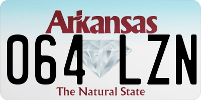 AR license plate 064LZN