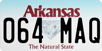 AR license plate 064MAQ