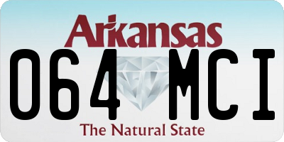 AR license plate 064MCI