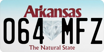 AR license plate 064MFZ