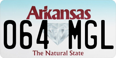 AR license plate 064MGL