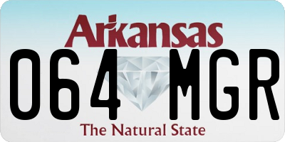 AR license plate 064MGR