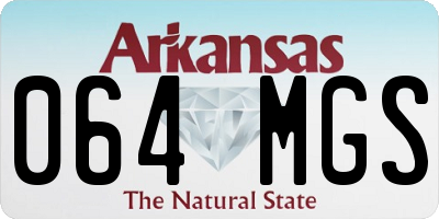 AR license plate 064MGS