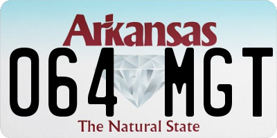 AR license plate 064MGT